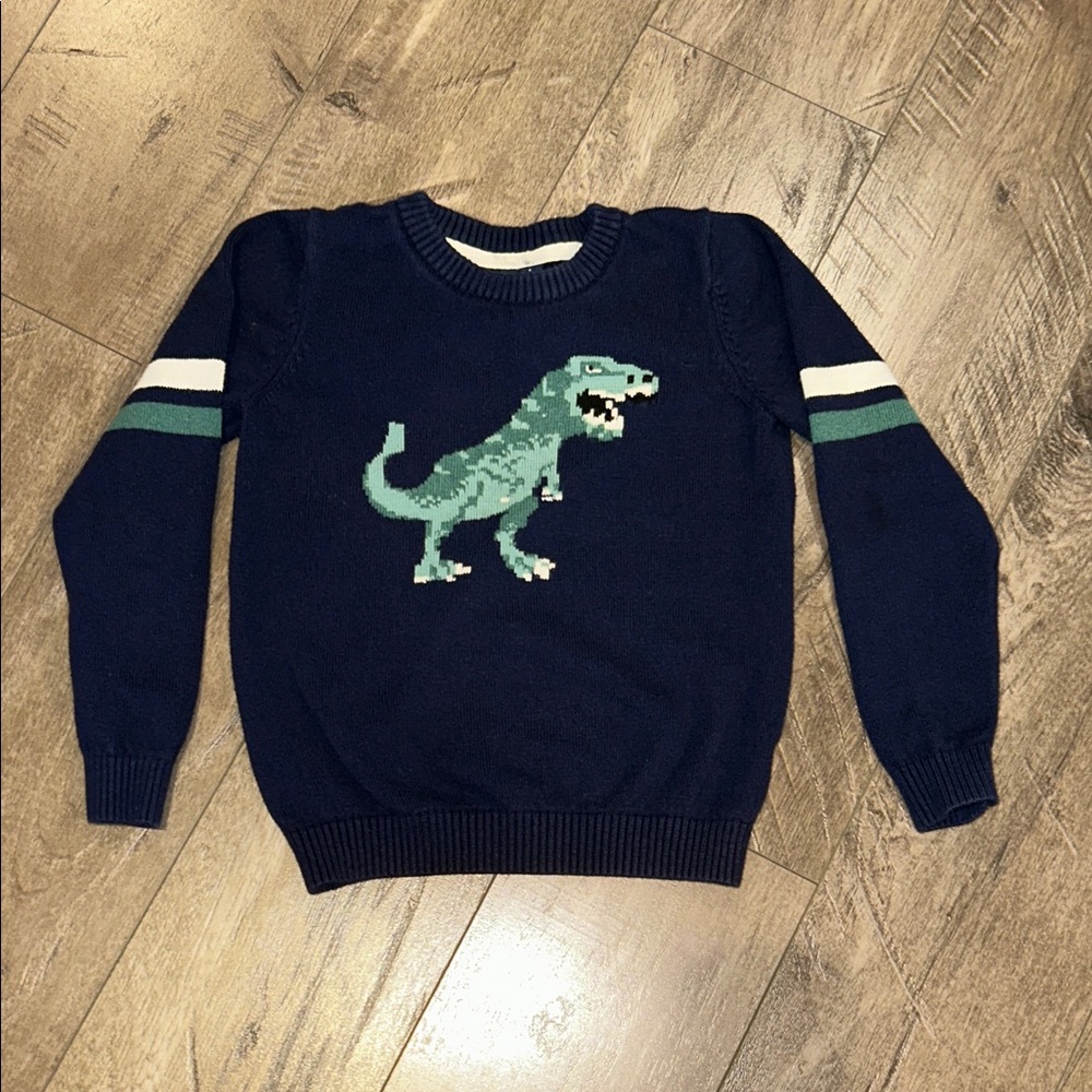 JANIE AND JACK "T-REX" SWEATER SIZE 6